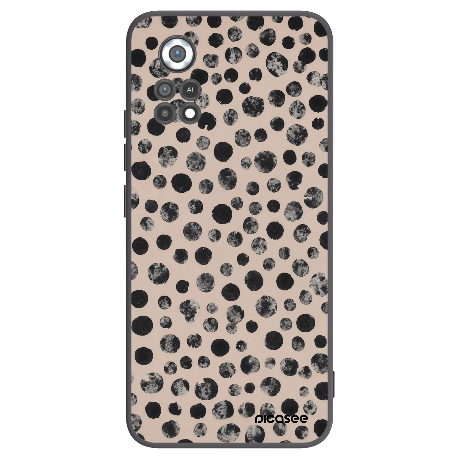 Picasee crna silikonska maskica za Xiaomi Poco X4 Pro 5G - Dots