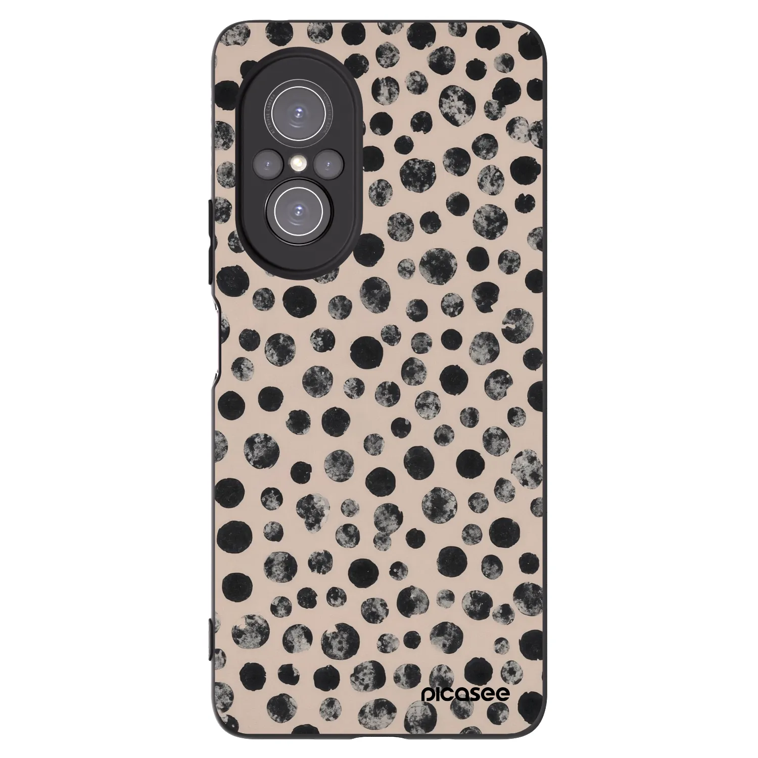 Picasee crna silikonska maskica za Huawei Nova 9 SE - Dots