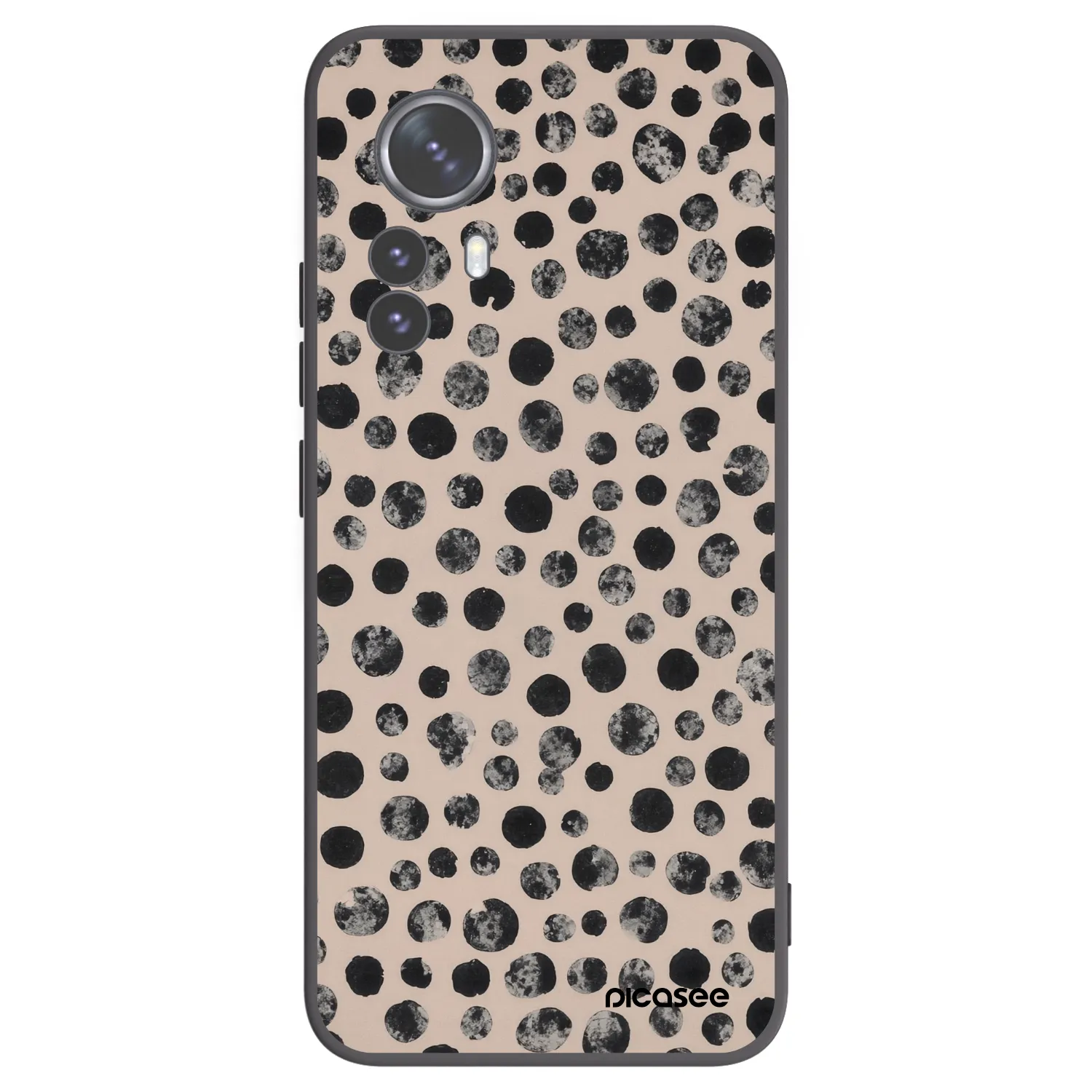 Picasee crna silikonska maskica za Xiaomi 12 Pro - Dots