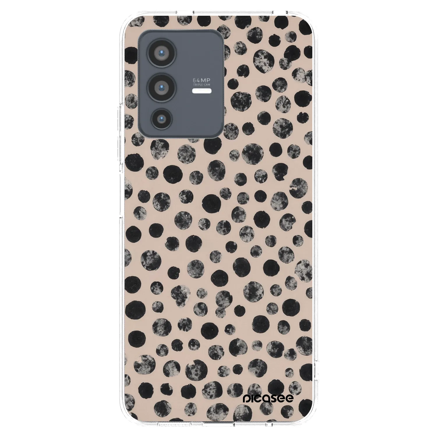 Picasee silikonska prozirna maskica za Vivo V23 5G - Dots