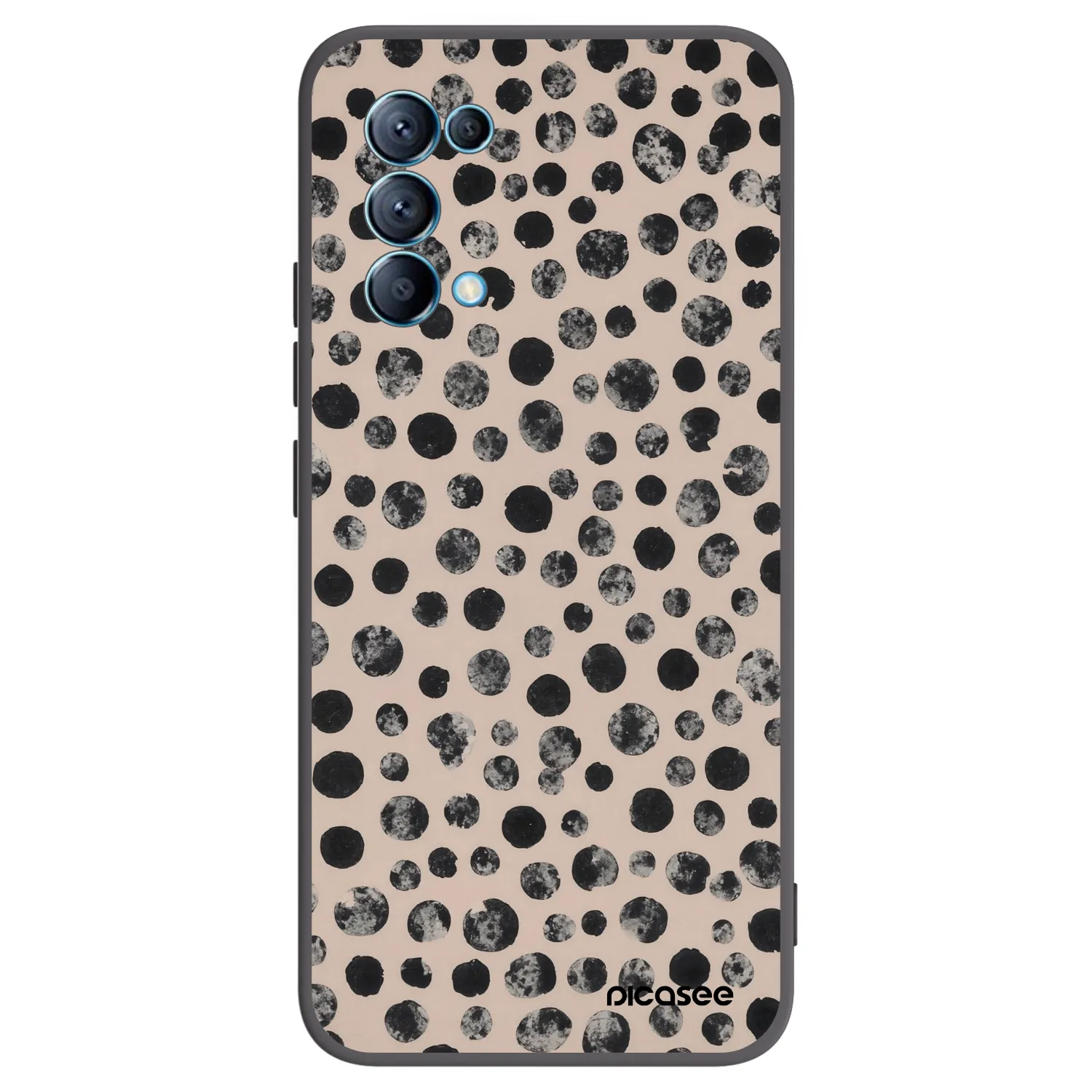 Picasee crna silikonska maskica za OPPO Reno 5 5G - Dots