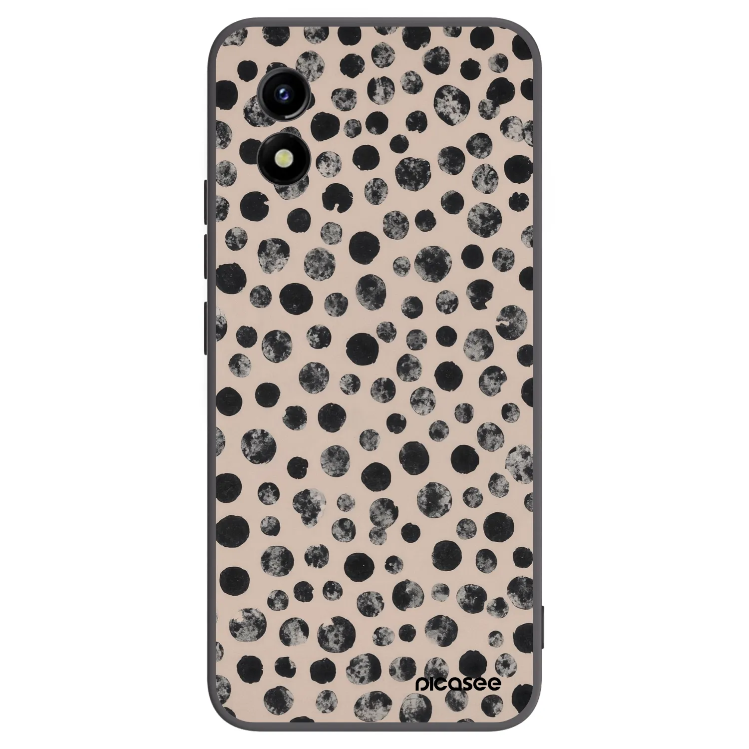 Picasee crna silikonska maskica za Vivo Y01 - Dots