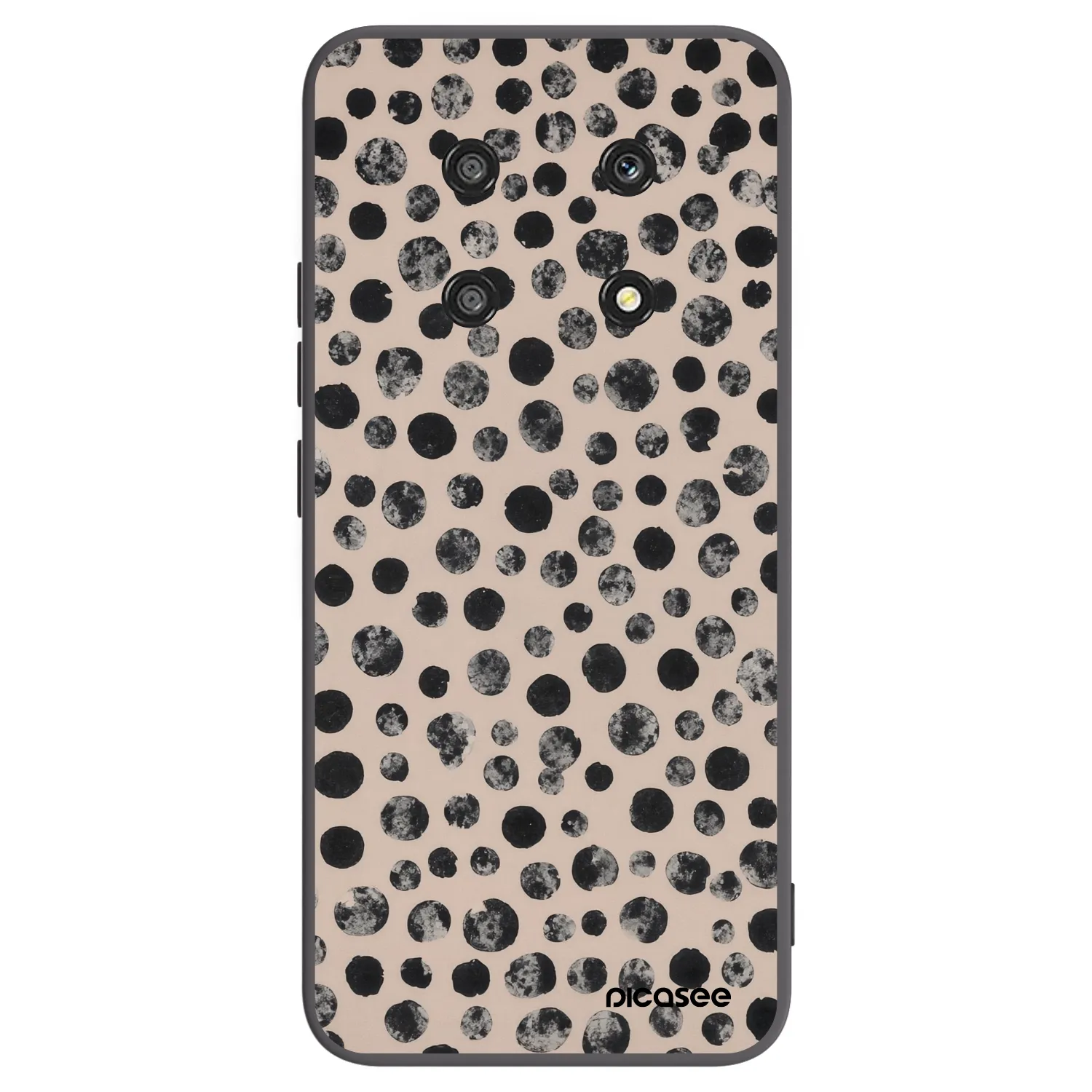 Picasee crna silikonska maskica za Honor Magic4 Lite 5G - Dots