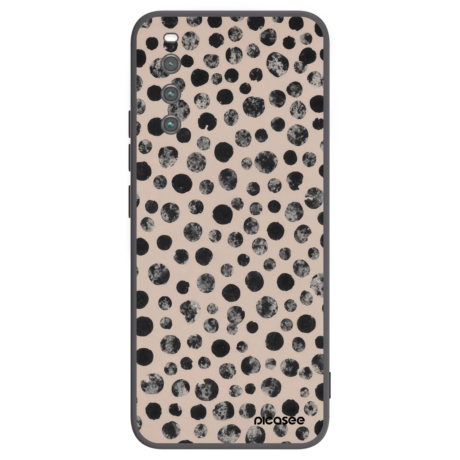 Picasee crna silikonska maskica za Sony Xperia 10 IV 5G - Dots