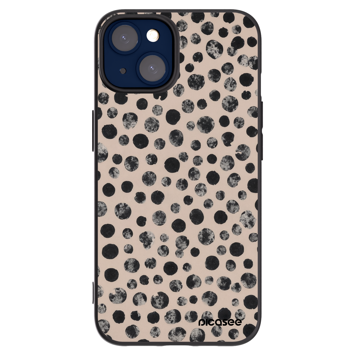 Picasee crna silikonska maskica za Apple iPhone 14 - Dots