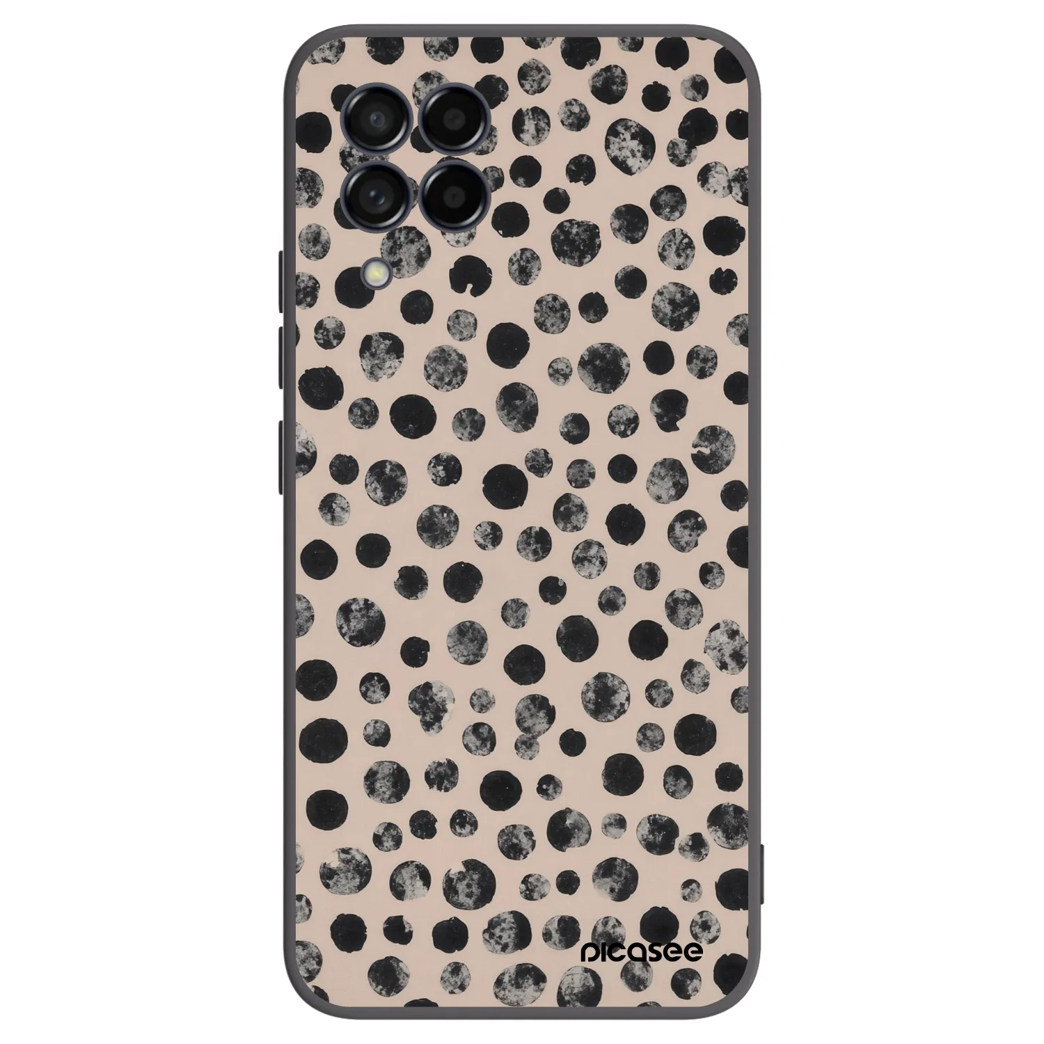 Picasee crna silikonska maskica za Samsung Galaxy M53 5G - Dots