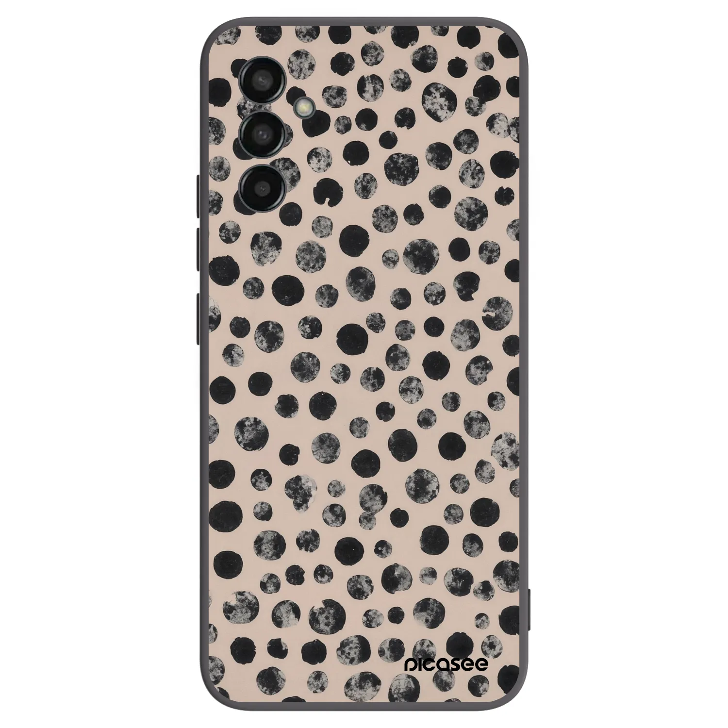 Picasee crna silikonska maskica za Samsung Galaxy M13 M135F - Dots