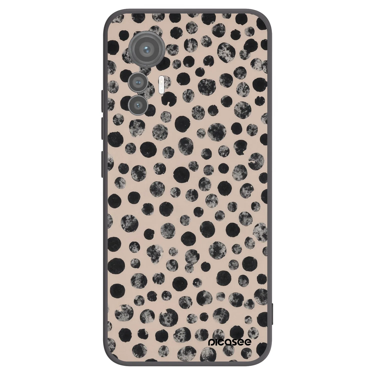 Picasee crna silikonska maskica za Xiaomi 12 Lite - Dots