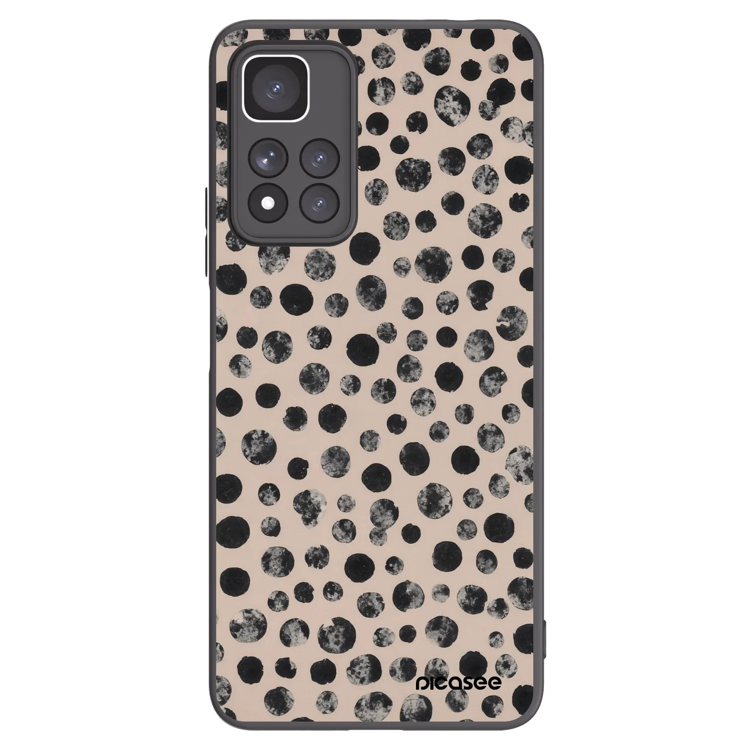 Picasee crna silikonska maskica za Xiaomi Redmi Note 11 Pro+ 5G - Dots