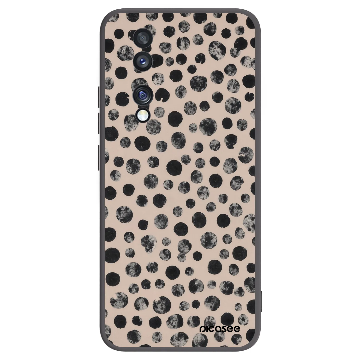 Picasee crna silikonska maskica za Honor 70 - Dots