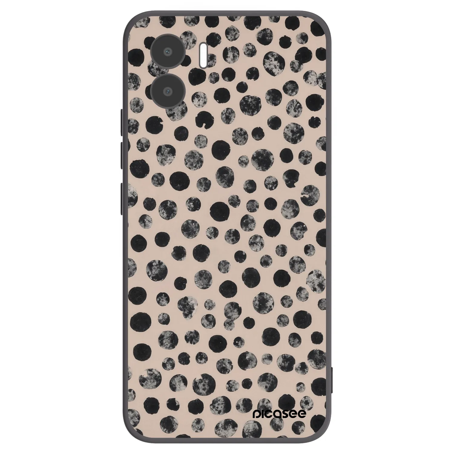 Picasee crna silikonska maskica za Xiaomi Redmi A1 - Dots