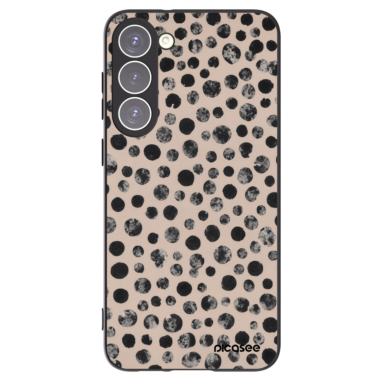 Picasee crna silikonska maskica za Samsung Galaxy S23+ 5G - Dots
