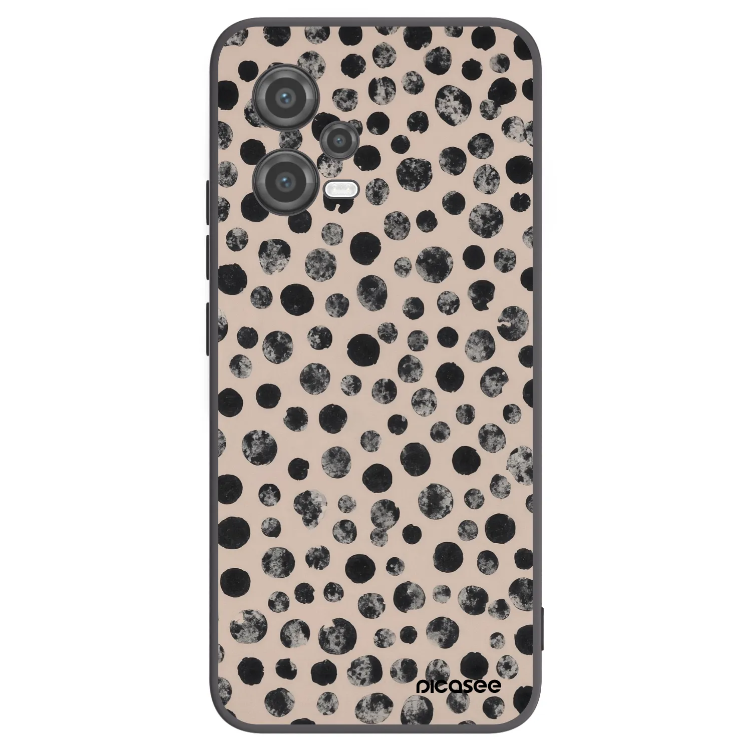 Picasee crna silikonska maskica za Xiaomi Poco X5 - Dots