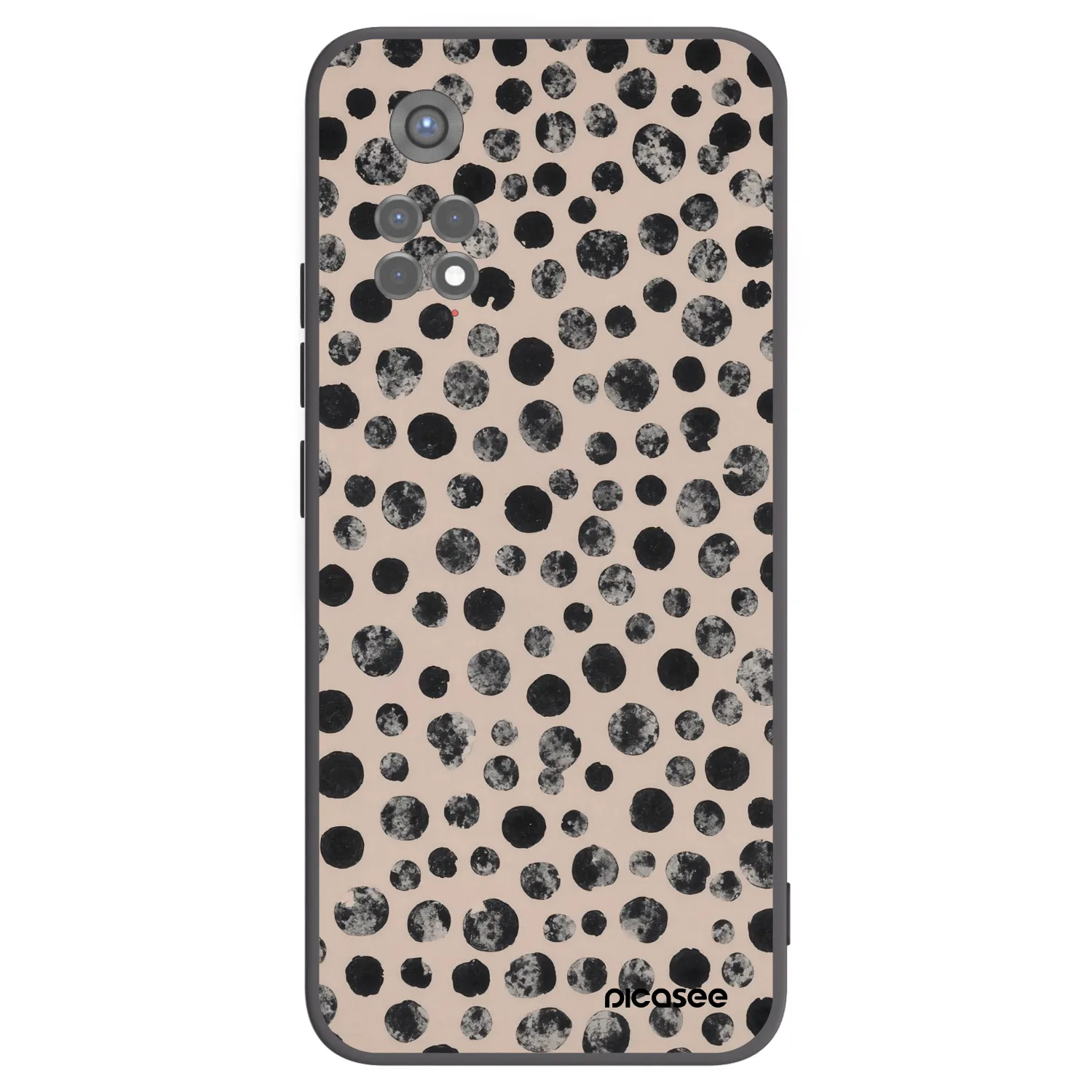 Picasee crna silikonska maskica za Xiaomi Redmi Note 11S 5G - Dots