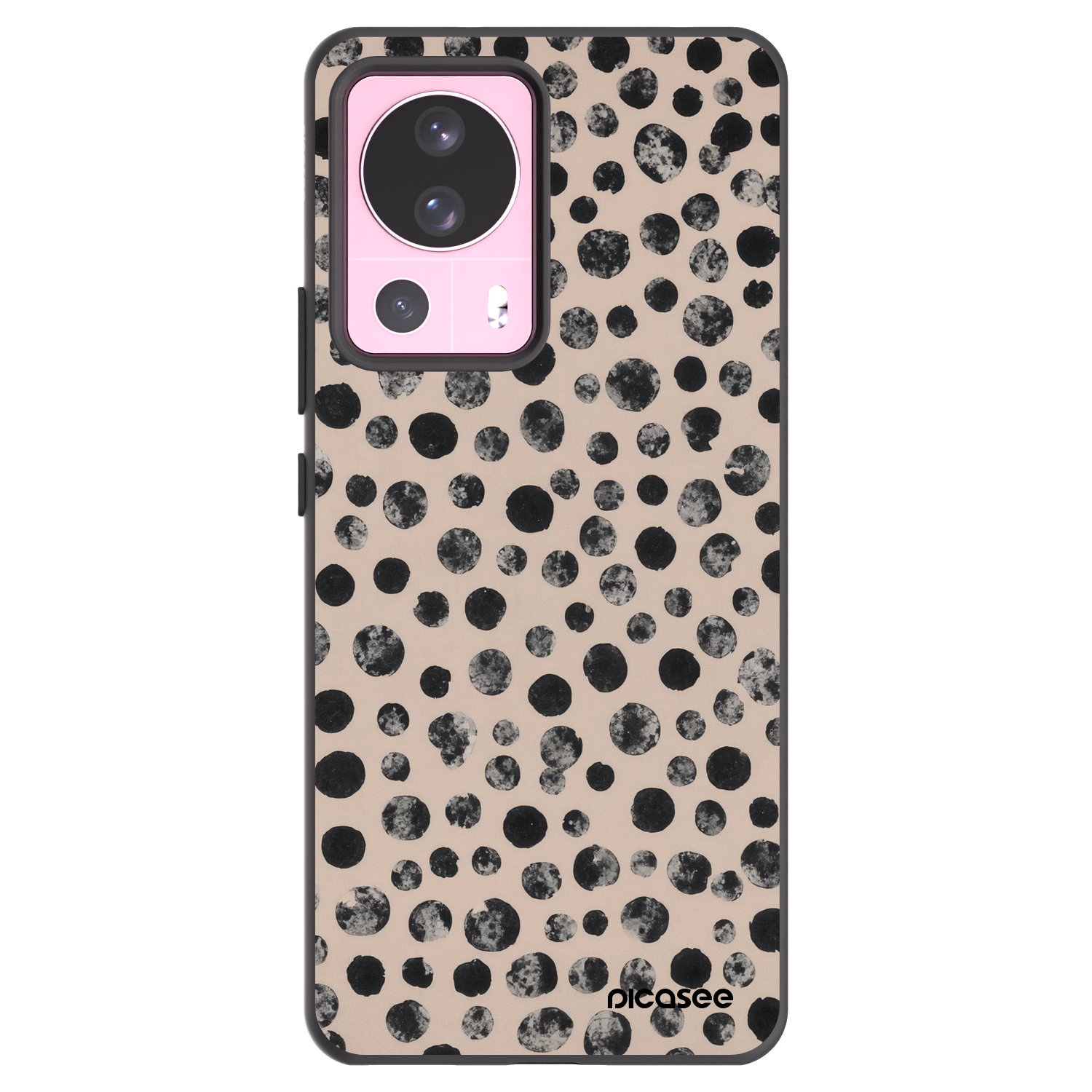 Picasee crna silikonska maskica za Xiaomi 13 Lite - Dots
