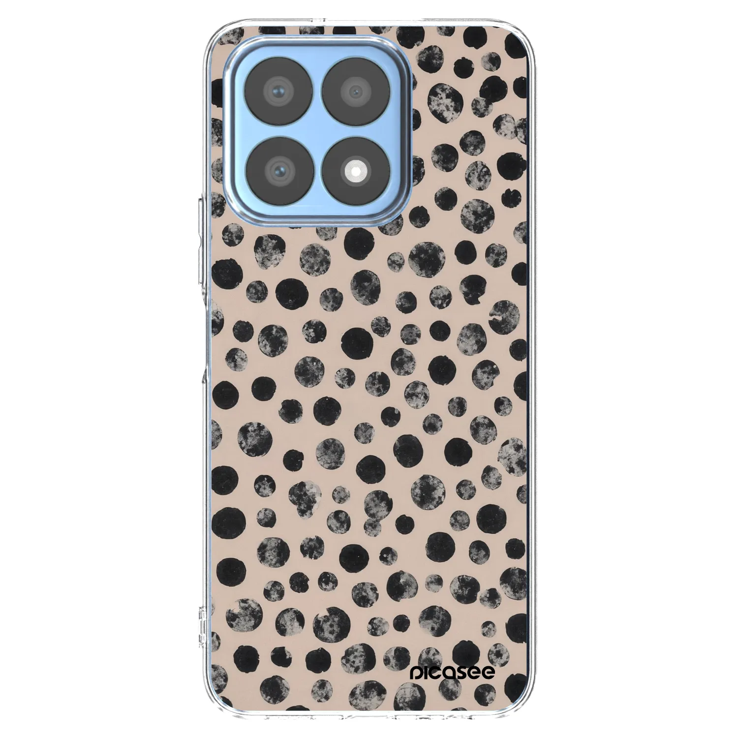 Picasee silikonska prozirna maskica za Honor X8a - Dots
