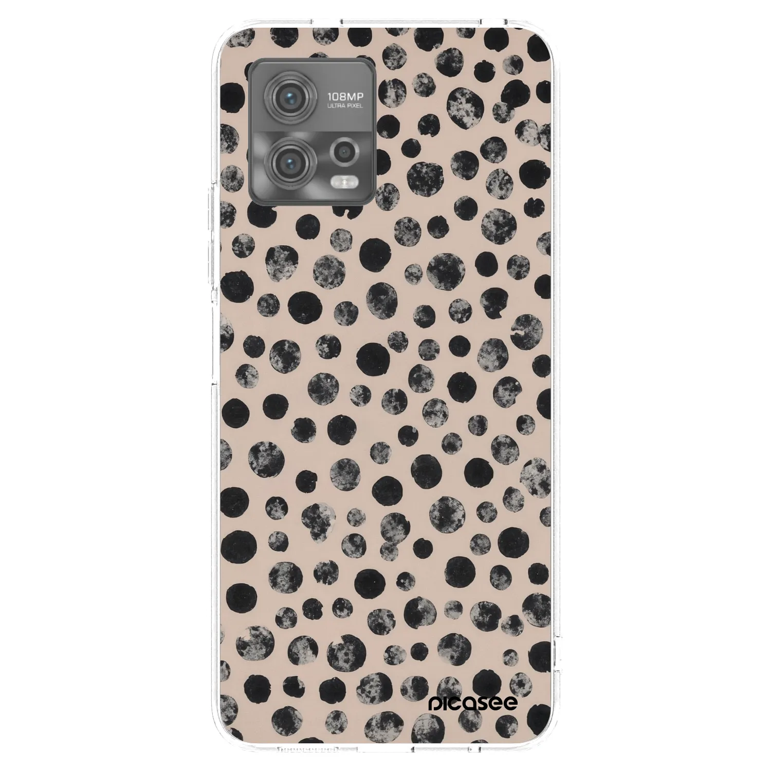 Picasee silikonska prozirna maskica za Motorola Moto G72 - Dots
