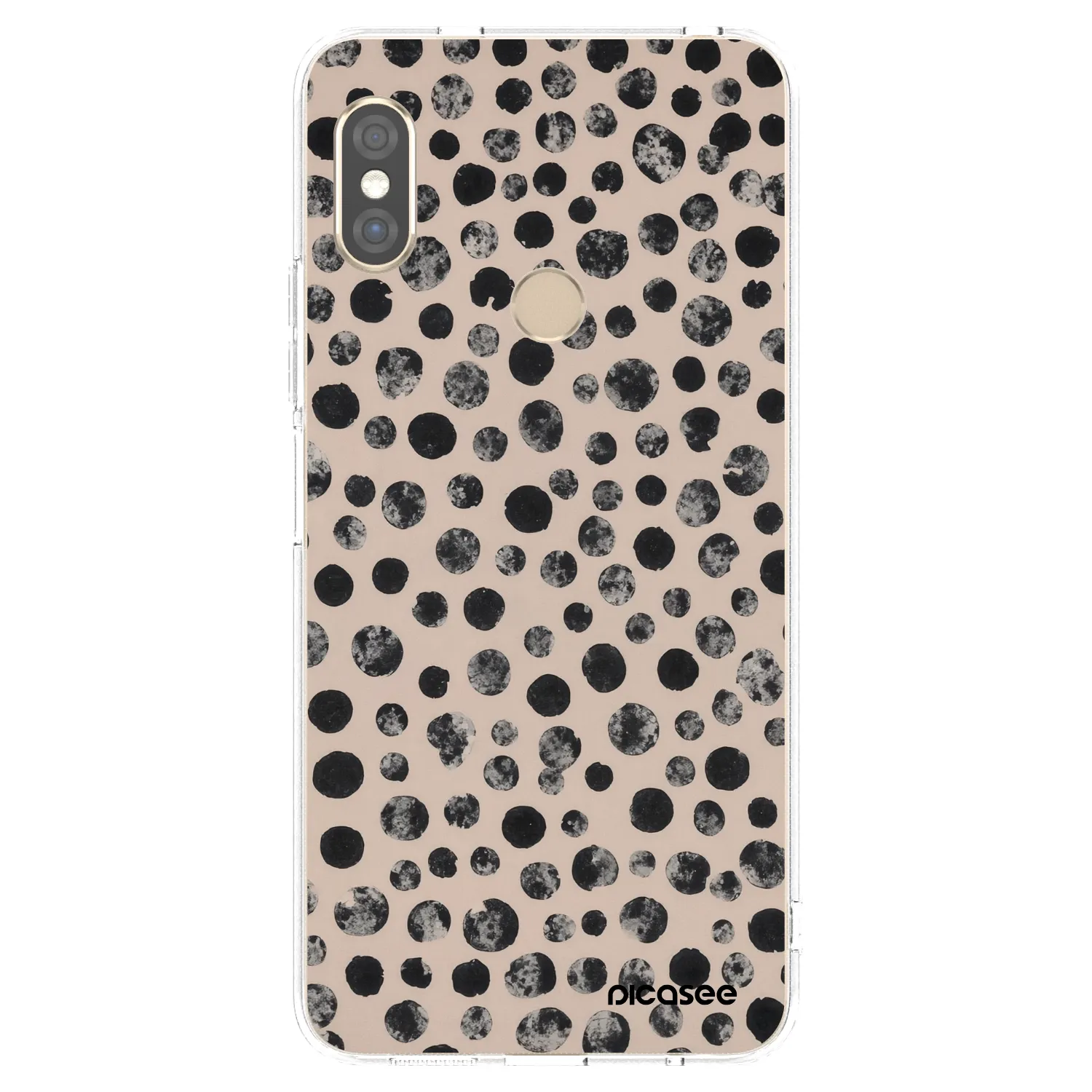 Picasee silikonska prozirna maskica za Xiaomi Redmi Note 5 Global - Dots