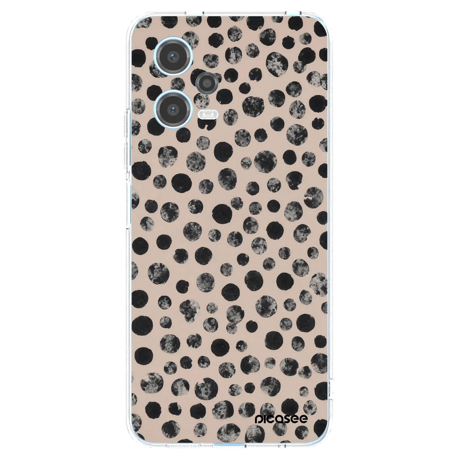 Picasee silikonska prozirna maskica za Xiaomi Redmi Note 12 5G - Dots