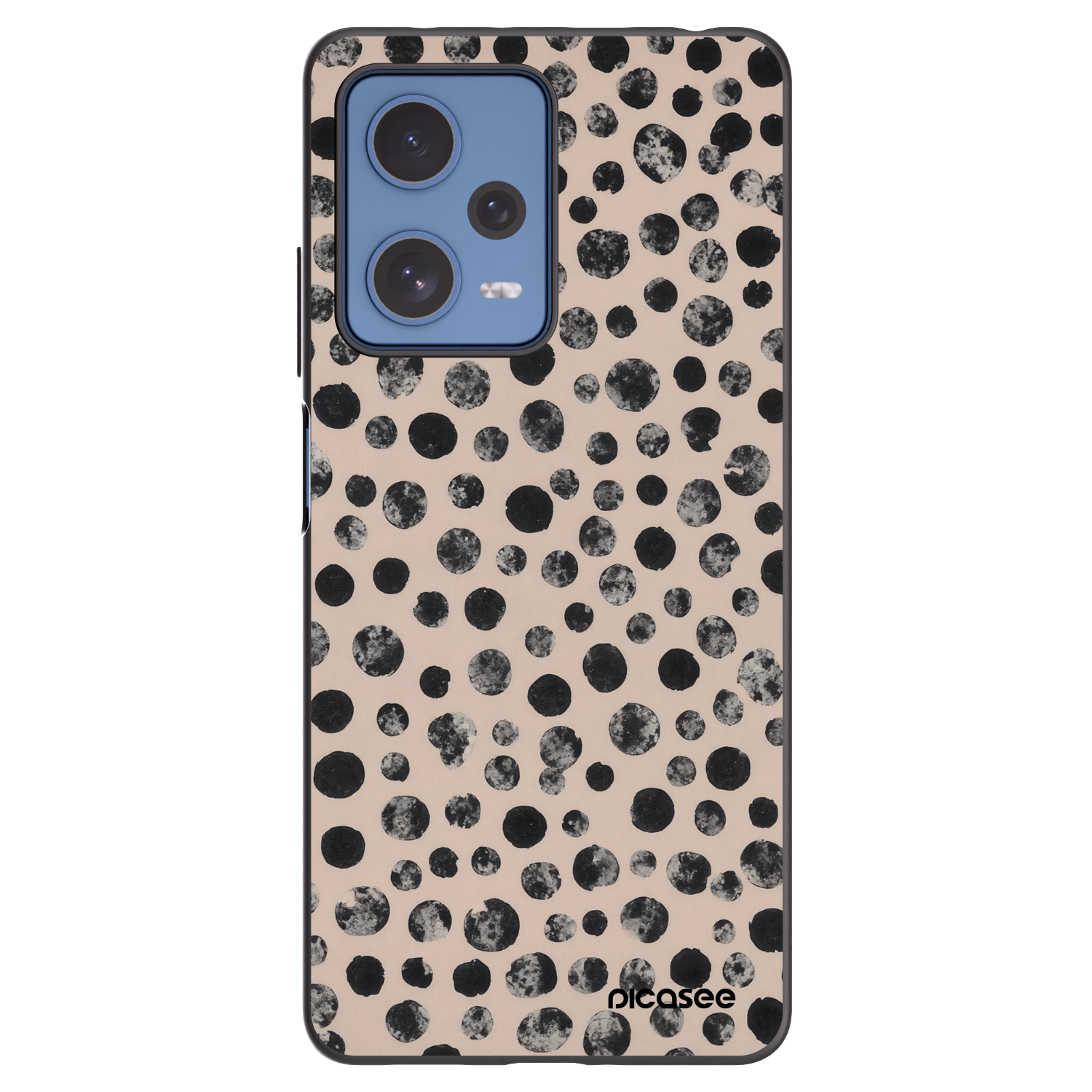Picasee crna silikonska maskica za Xiaomi Redmi Note 12 Pro 5G - Dots