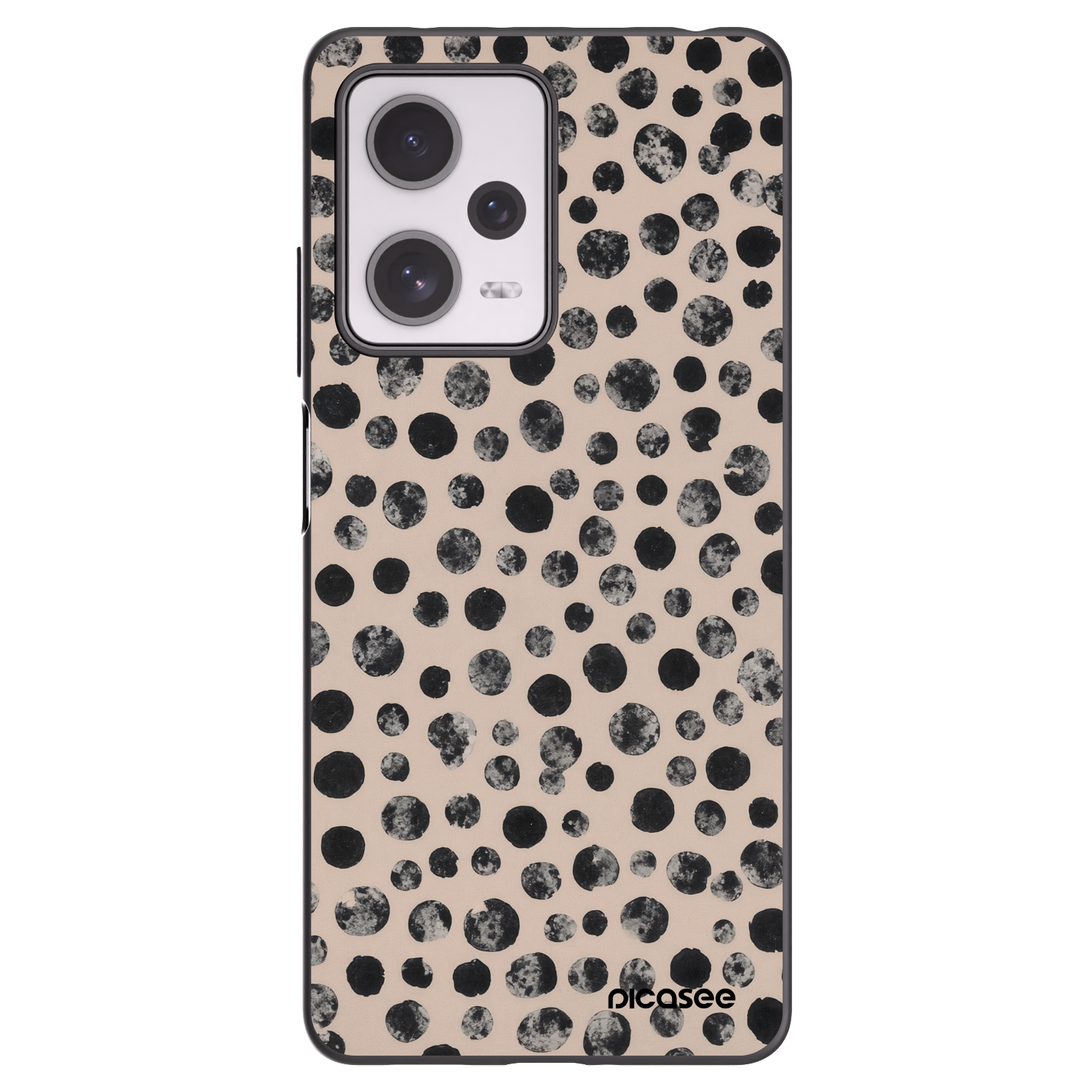 Picasee crna silikonska maskica za Xiaomi Redmi Note 12 Pro+ 5G - Dots
