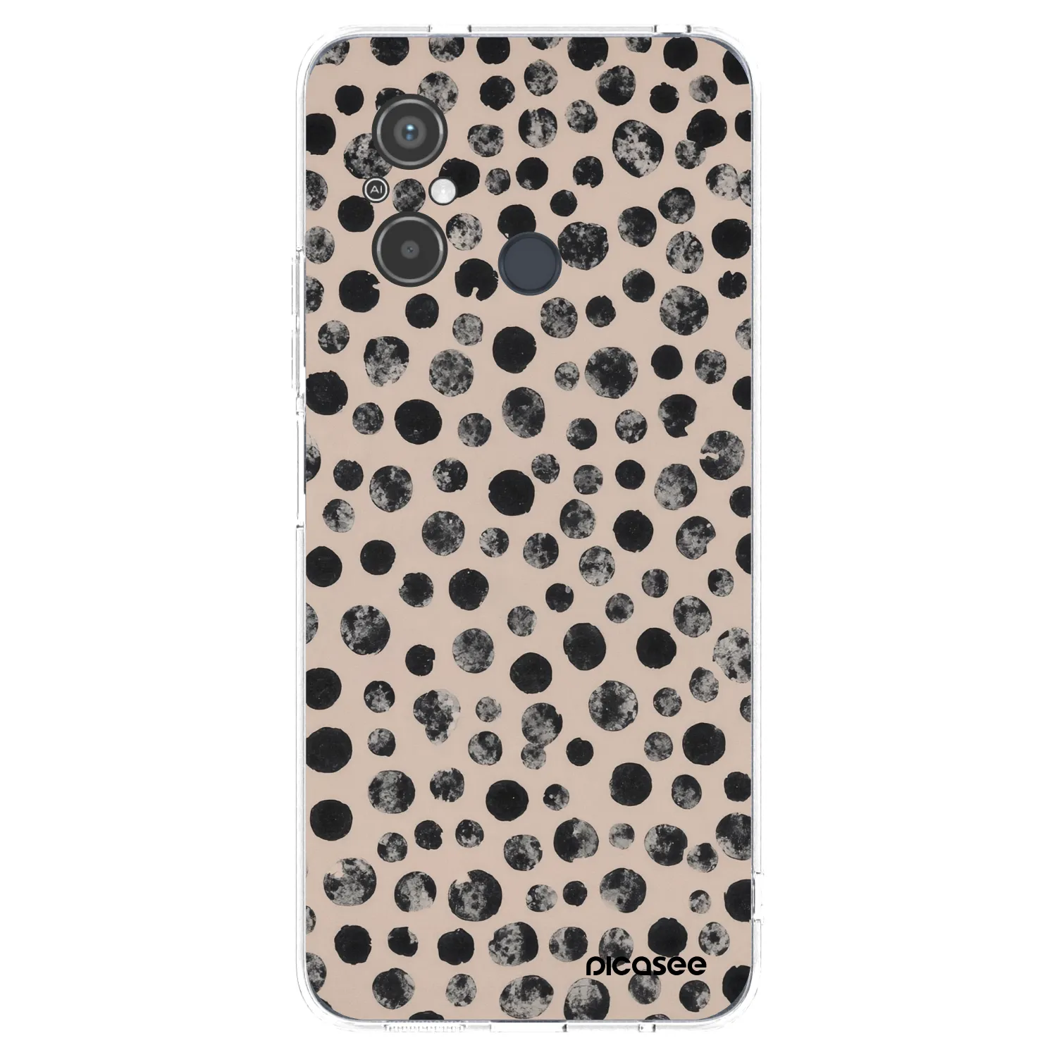 Picasee silikonska prozirna maskica za Xiaomi Redmi 12C - Dots
