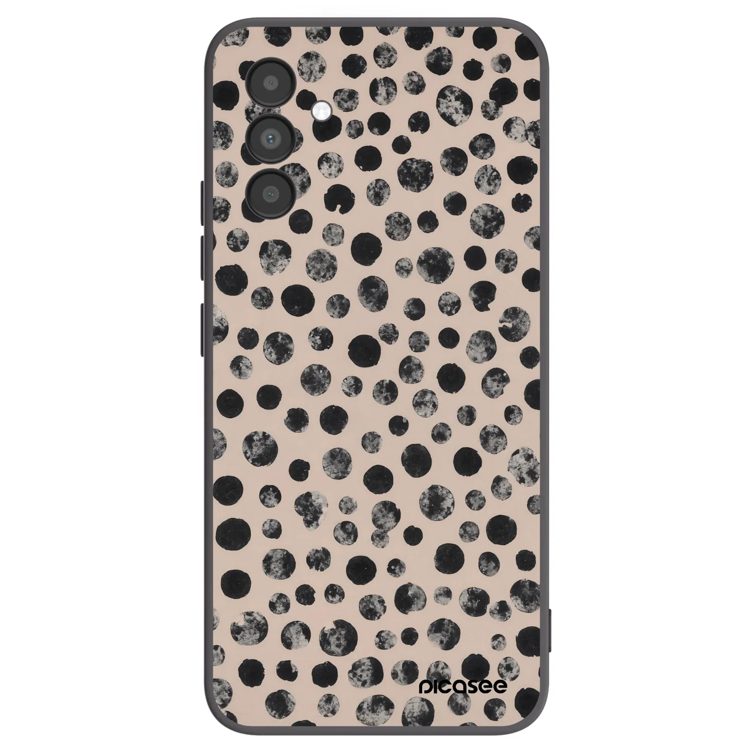 Picasee crna silikonska maskica za Samsung Galaxy A04s A047F - Dots