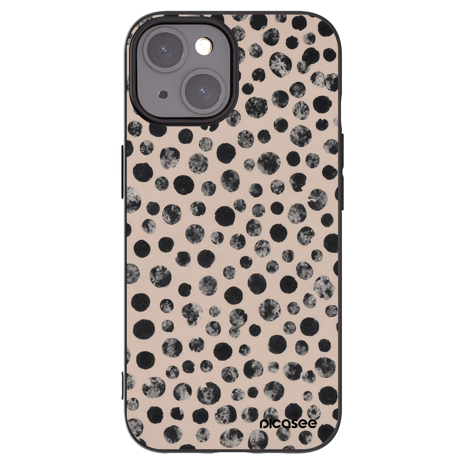 Picasee crna silikonska maskica za Apple iPhone 15 - Dots