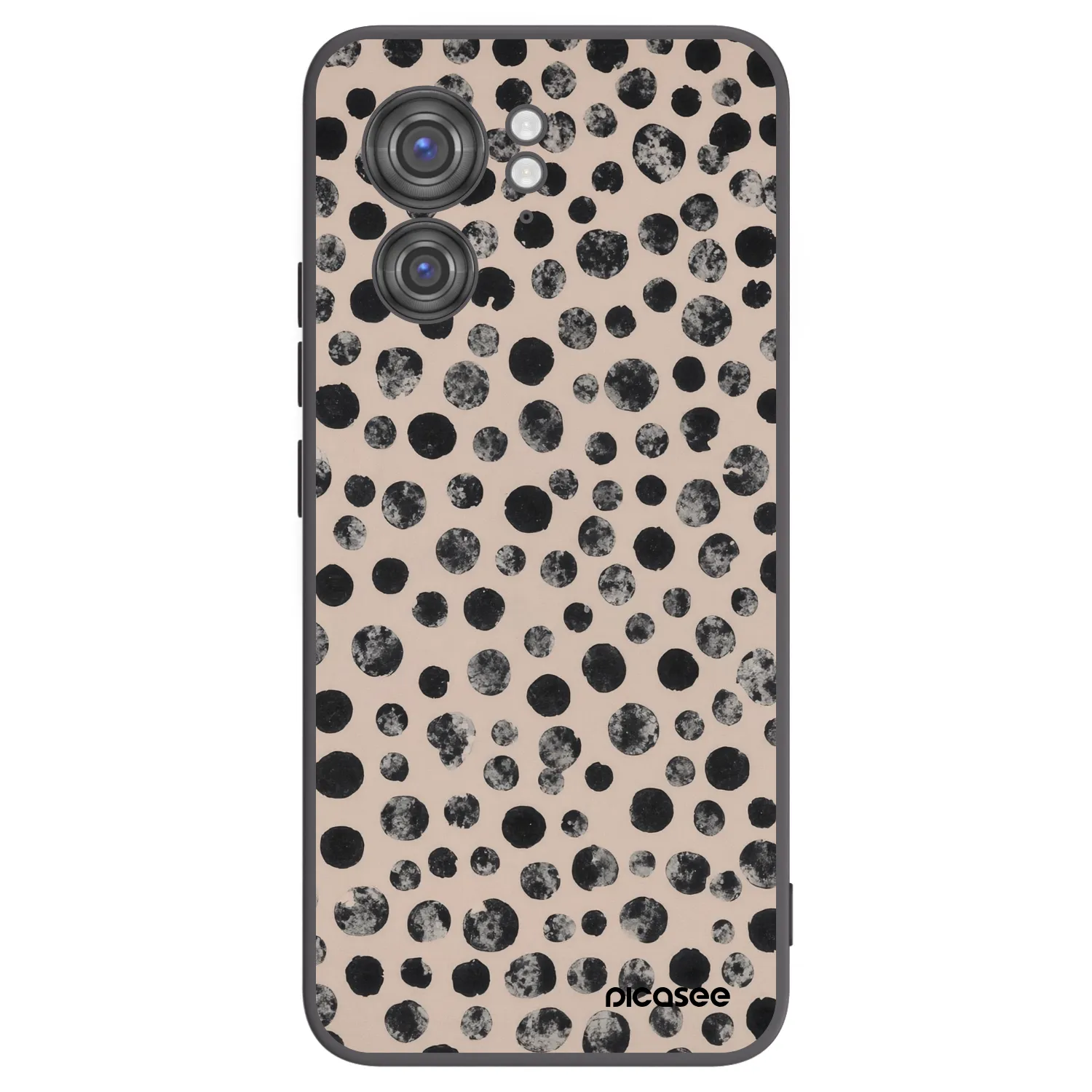 Picasee crna silikonska maskica za Motorola Edge 40 - Dots