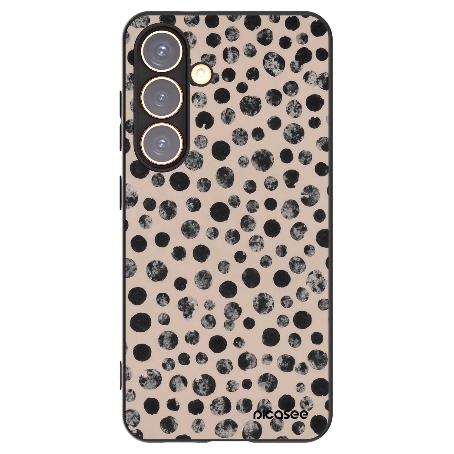 Picasee crna silikonska maskica za Samsung Galaxy S24 S921B 5G - Dots