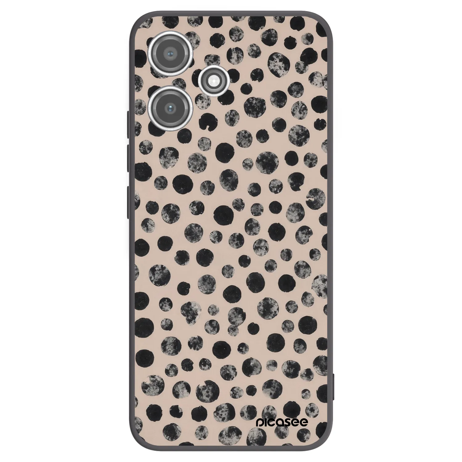 Picasee crna silikonska maskica za Xiaomi Redmi 12 5G - Dots