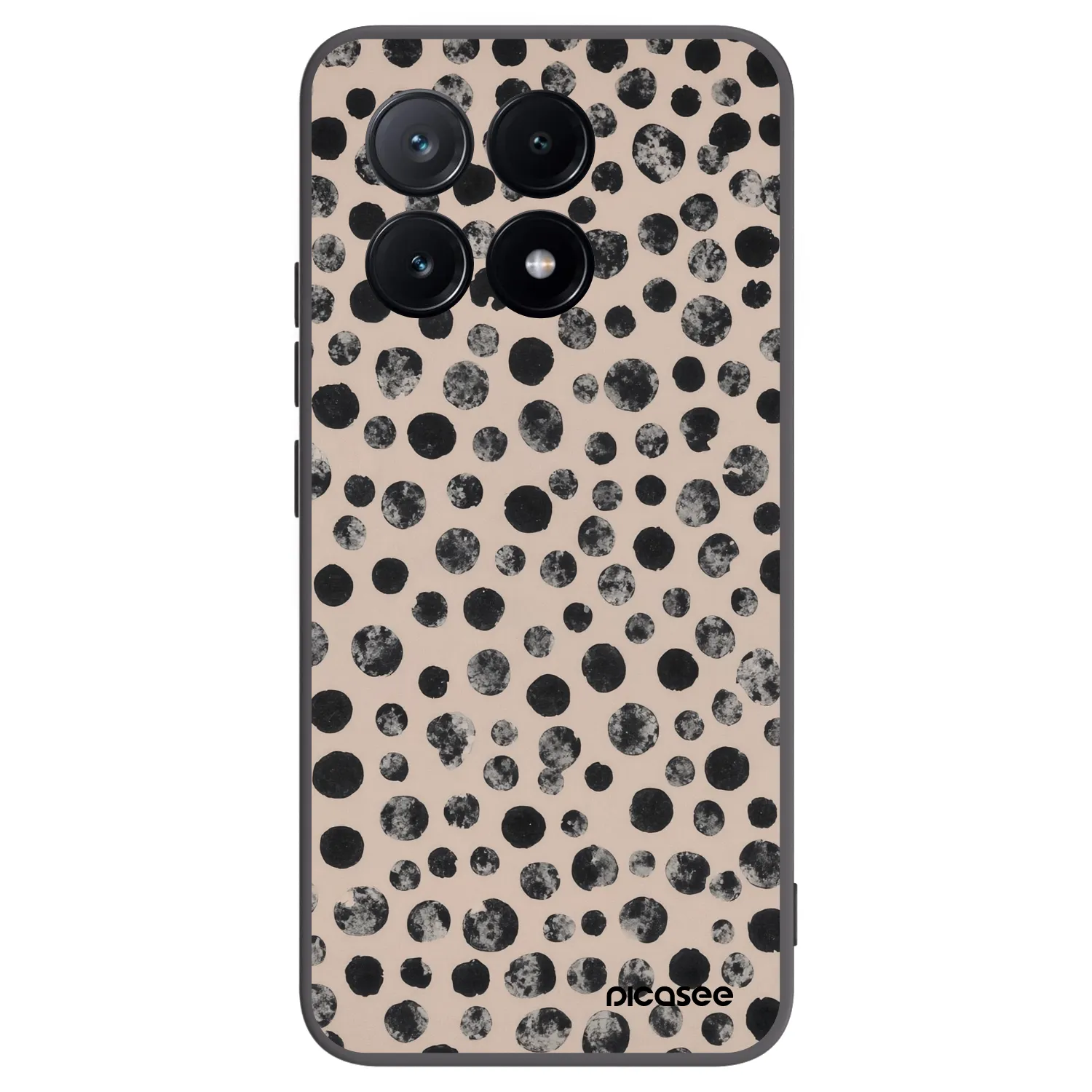 Picasee crna silikonska maskica za Xiaomi Poco X6 Pro - Dots