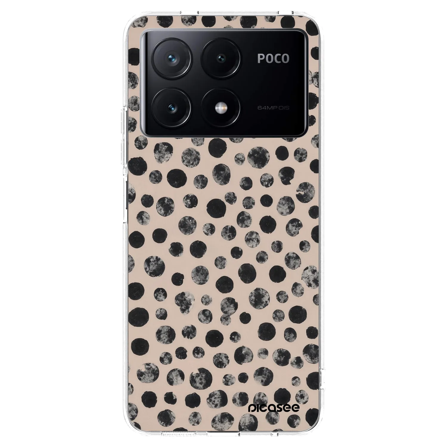 Picasee silikonska prozirna maskica za Xiaomi Poco X6 Pro - Dots