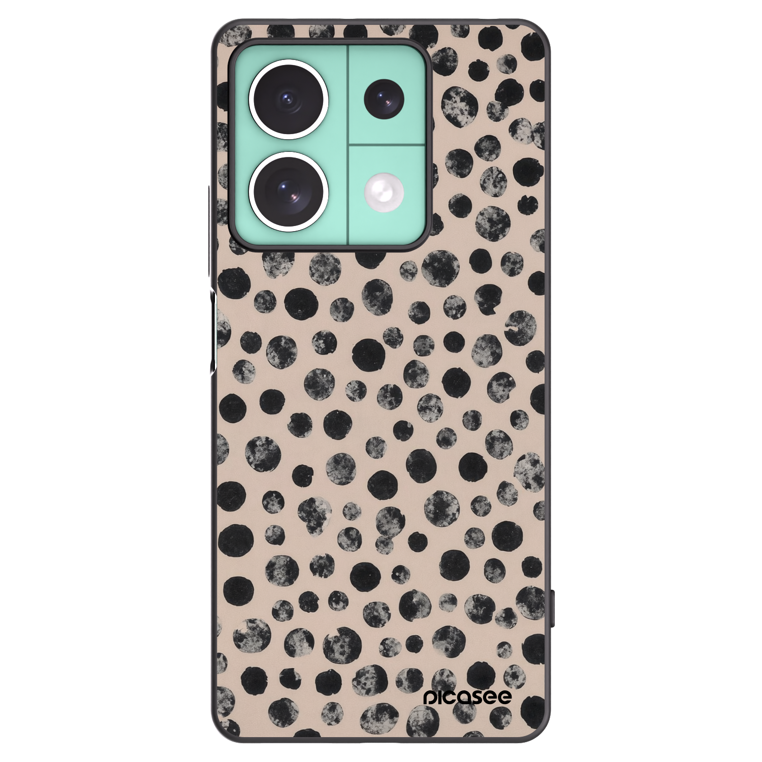 Picasee crna silikonska maskica za Xiaomi Redmi Note 13 5G - Dots