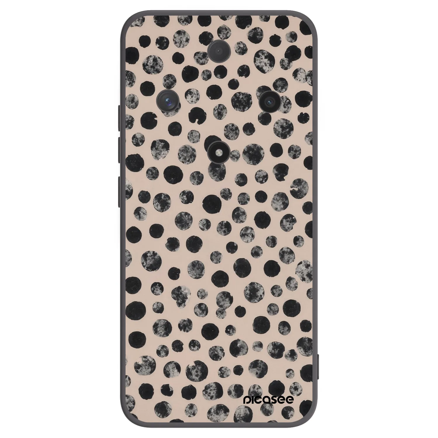 Picasee crna silikonska maskica za Honor Magic6 Lite 5G - Dots