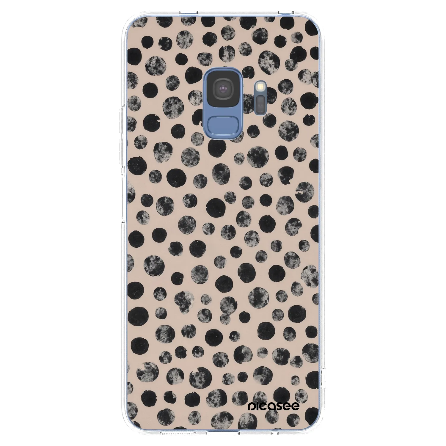 Picasee silikonska prozirna maskica za Samsung Galaxy S9 G960F - Dots