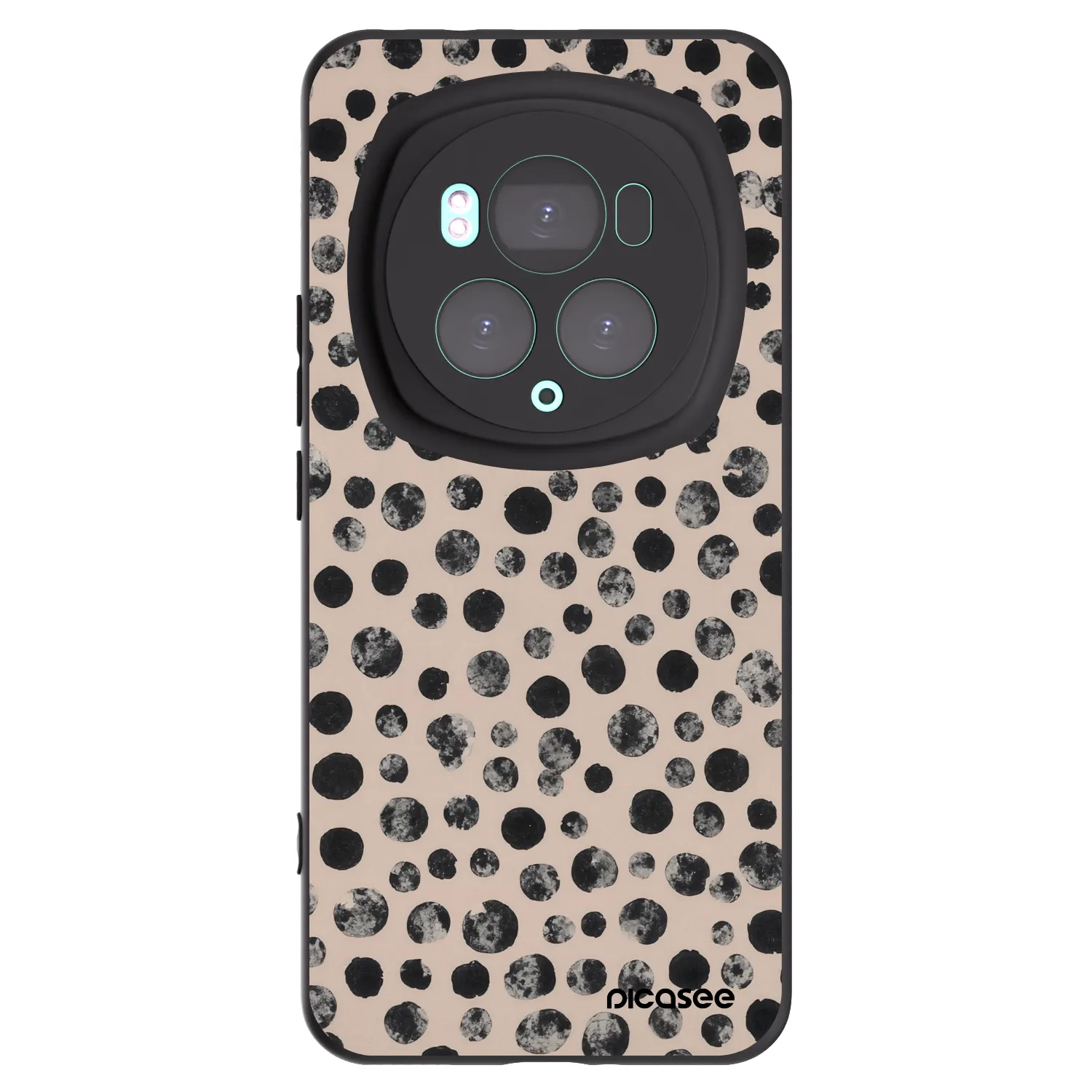 Picasee crna silikonska maskica za Honor Magic6 Pro - Dots
