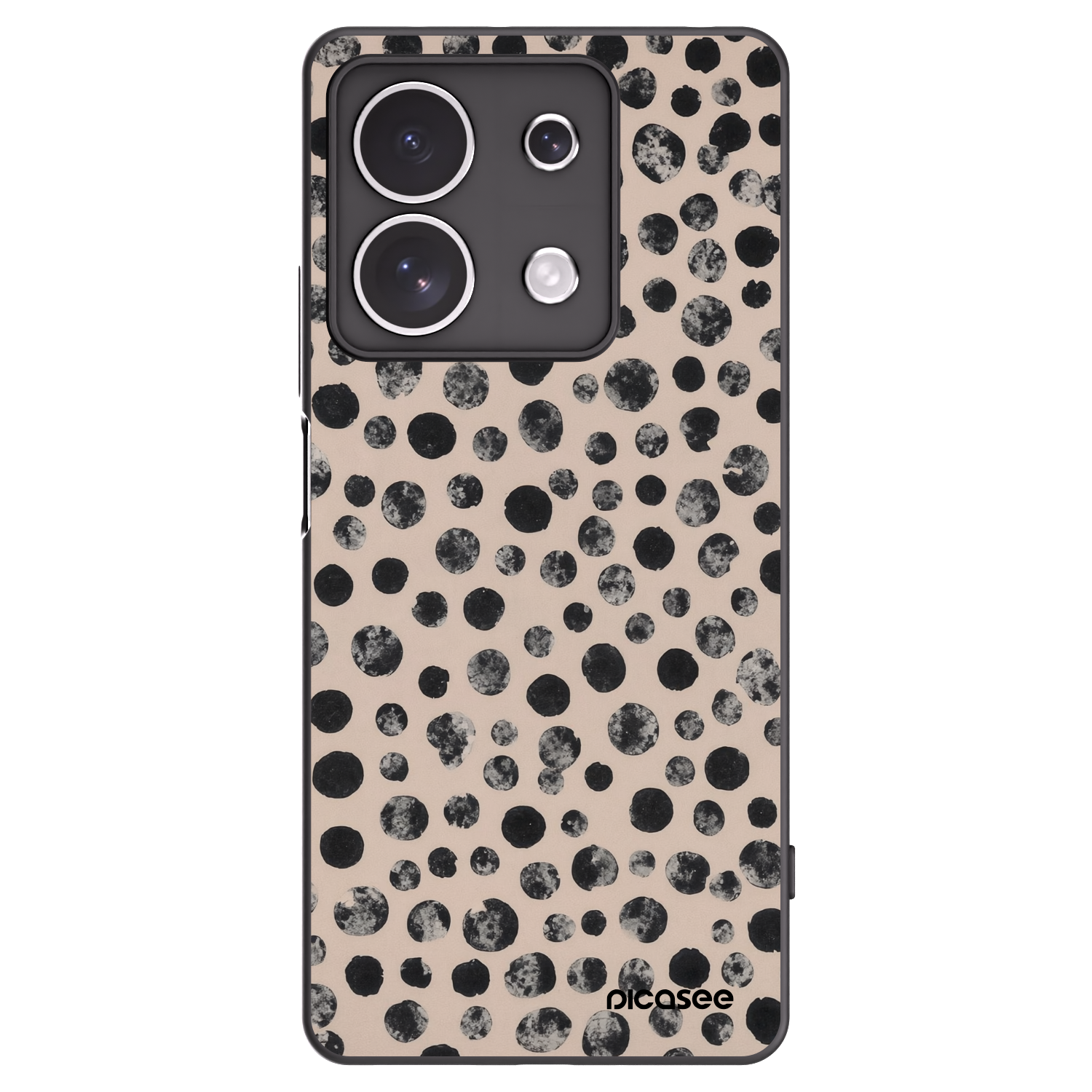 Picasee crna silikonska maskica za Xiaomi Redmi Note 13 4G - Dots