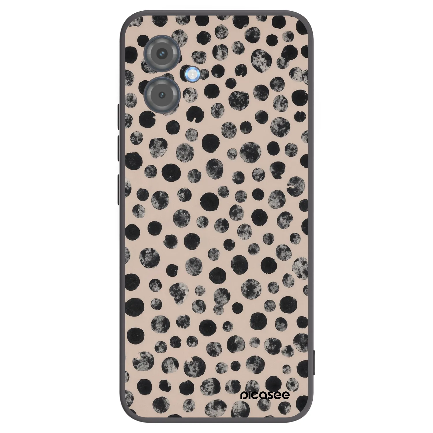 Picasee crna silikonska maskica za Motorola Moto G14 - Dots