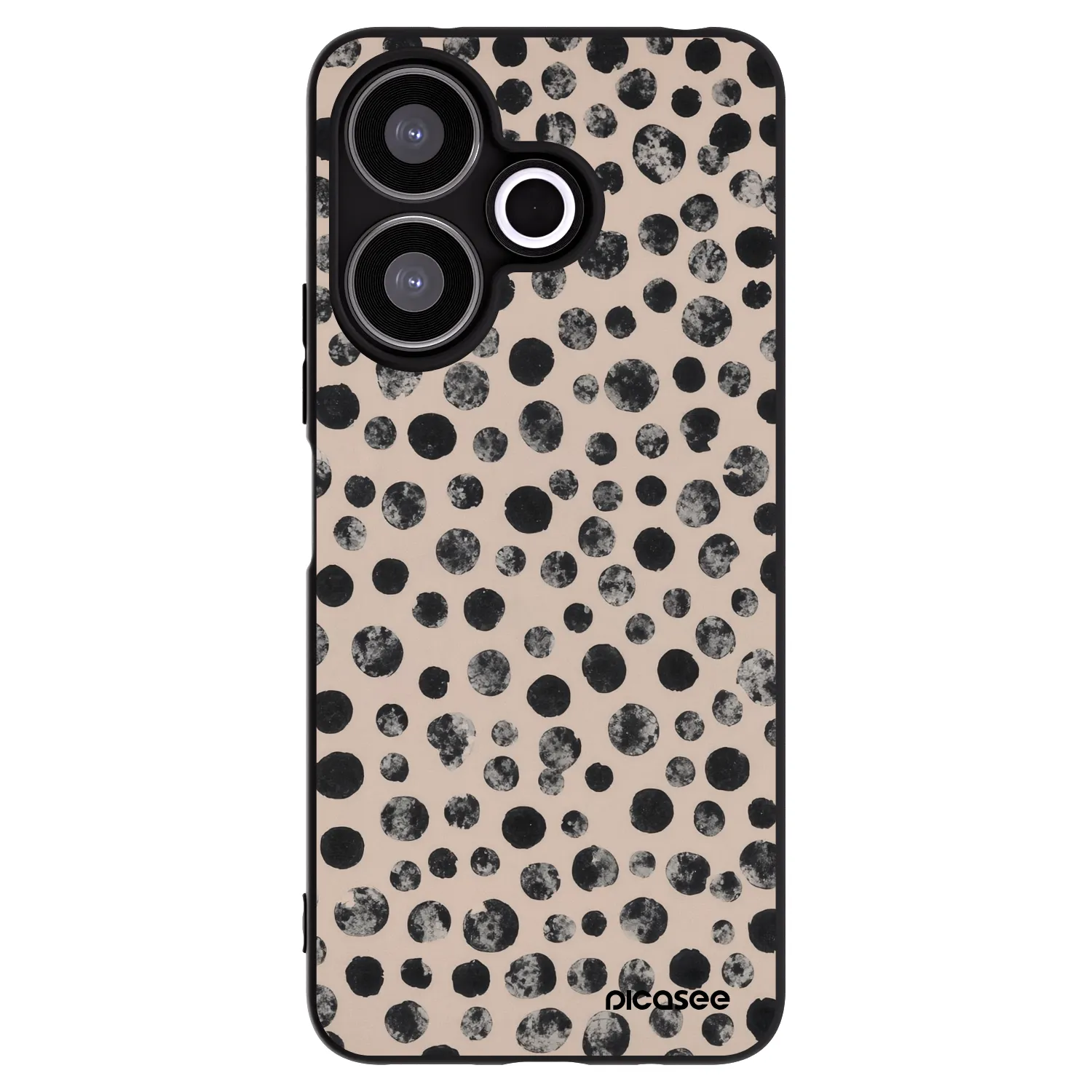 Picasee crna silikonska maskica za Xiaomi Redmi 13 4G - Dots
