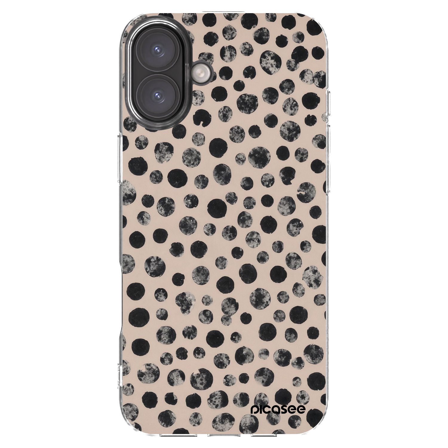 Picasee silikonska prozirna maskica za Apple iPhone 16 Plus - Dots