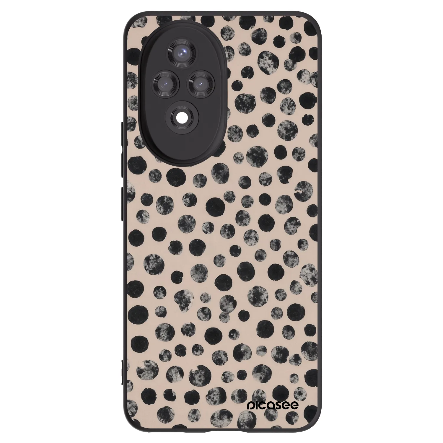 Picasee crna silikonska maskica za Honor 200 5G - Dots