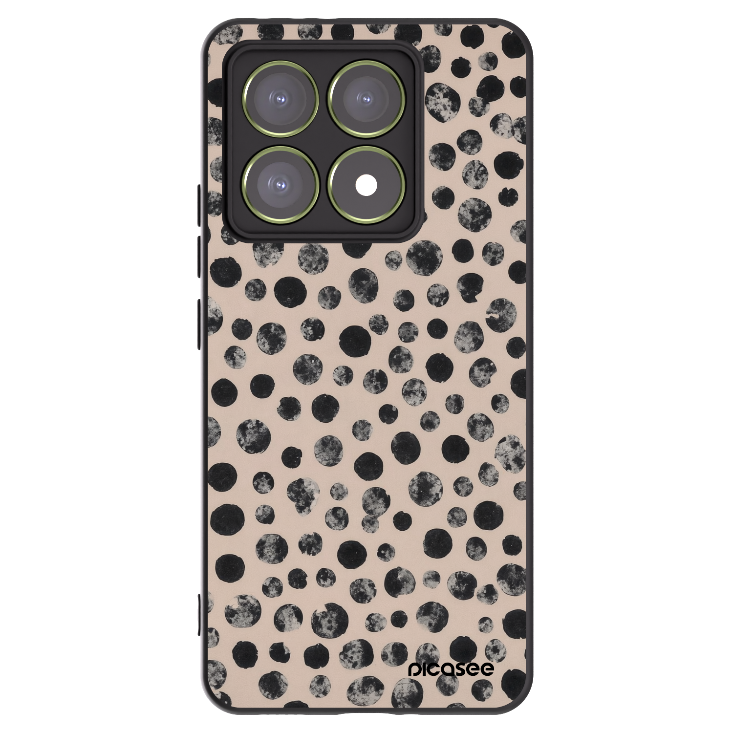 Picasee crna silikonska maskica za Xiaomi 14T - Dots