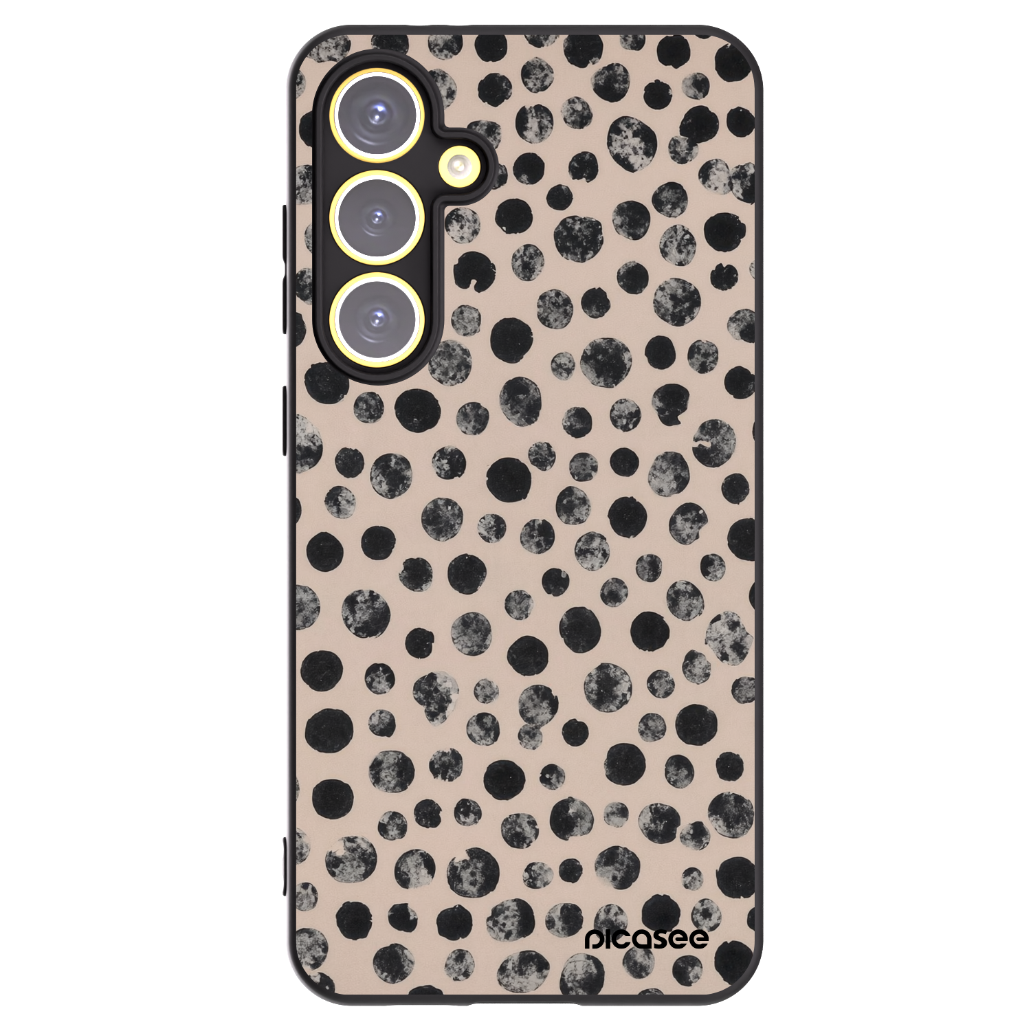 Picasee crna silikonska maskica za Samsung Galaxy S24 FE S721B - Dots