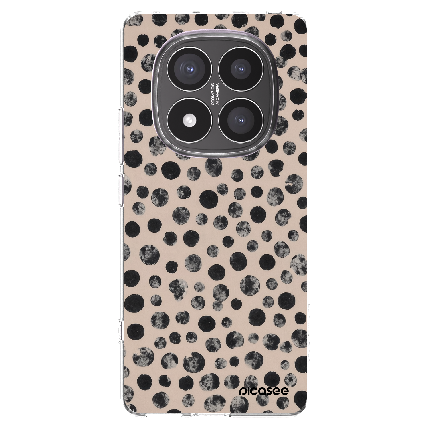 Picasee silikonska prozirna maskica za Xiaomi Redmi Note 14 Pro+ 5G - Dots