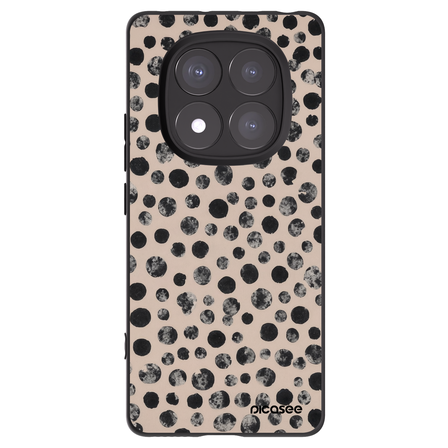 Picasee crna silikonska maskica za Xiaomi Redmi Note 14 Pro 5G - Dots