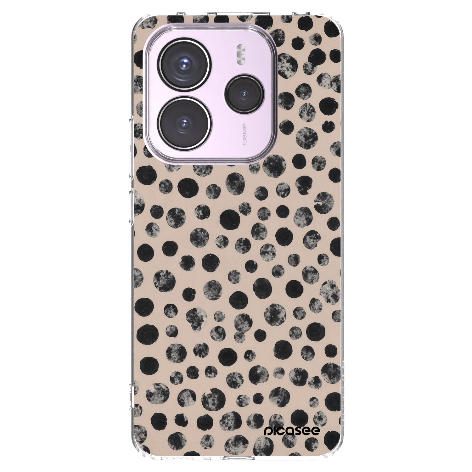 Picasee silikonska prozirna maskica za Xiaomi Redmi Note 14 5G - Dots