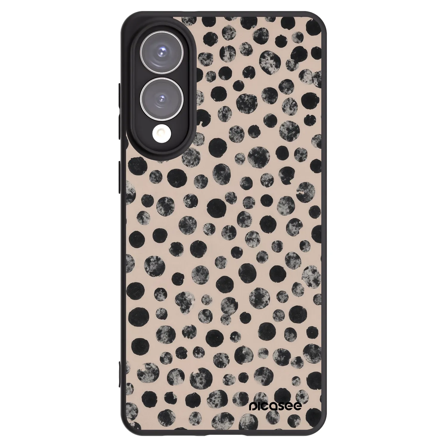 Picasee crna silikonska maskica za Samsung Galaxy S25 Edge 5G - Dots