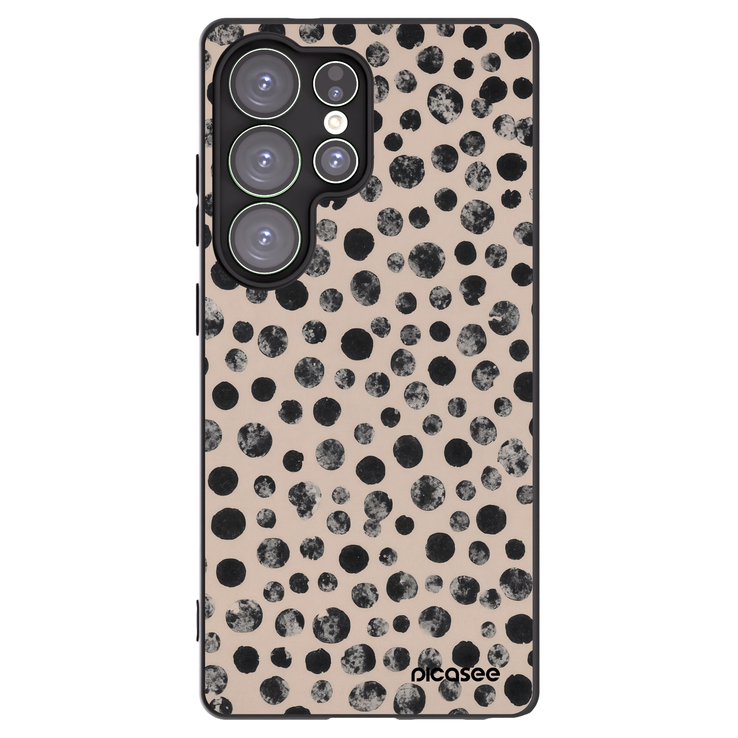 Picasee crna silikonska maskica za Samsung Galaxy S25 Ultra 5G - Dots