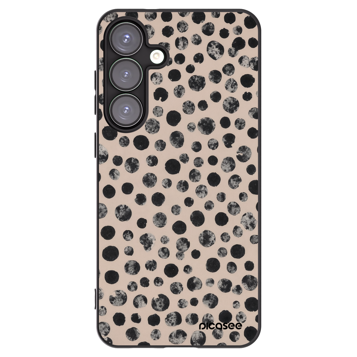 Picasee crna silikonska maskica za Samsung Galaxy S25+ 5G - Dots